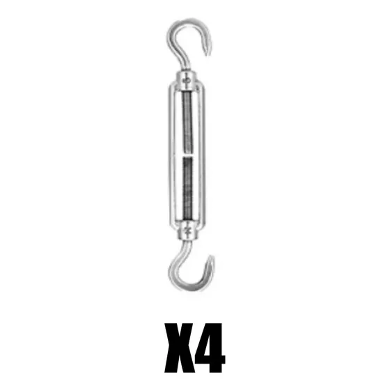 Tensor Guaya Galvanizado De Doble Gancho 8mm