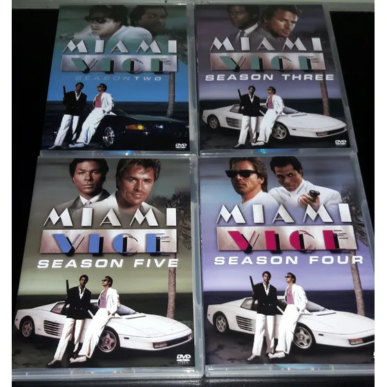 Dvd Box Miami-vice - Série Completa Dublada ( 32 Dvds )