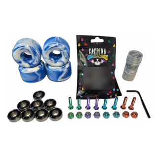 Ruedas Skate Blazer 52x32mm Baleros Abec7 Y Tornillos Color Ruedas Skate Blazer 52x32mm Baleros Abec7 Y Tornillos Color