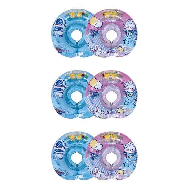 Pack 6 Flotador De Cuello Para Piscina Baño Bebé Meses