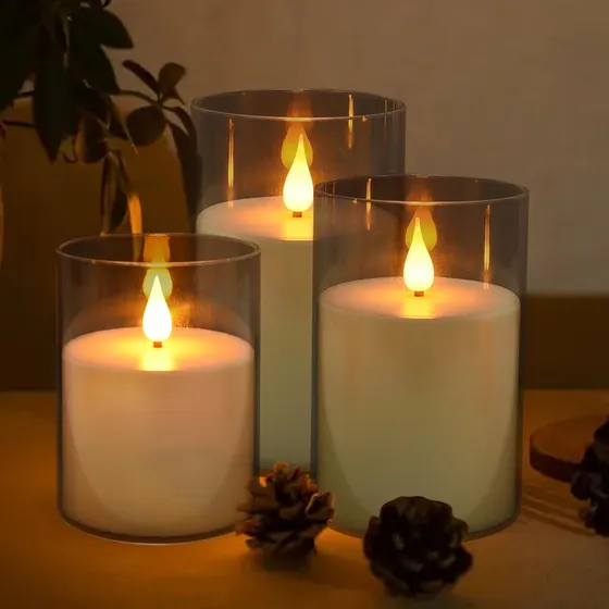 Velas Led Recarregáveis Sem Chama, Velas De Plástico