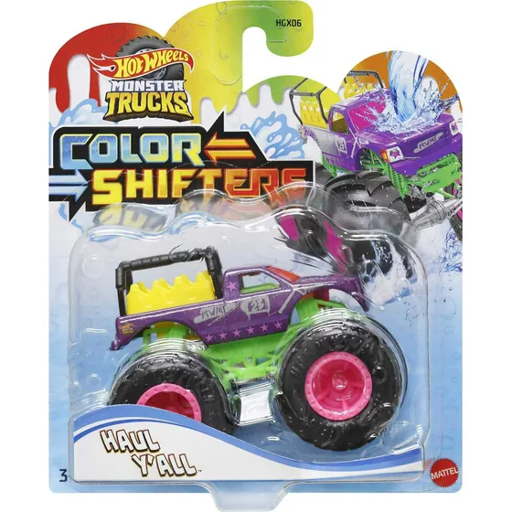 Monster Trucks Hot Wheels Haul Y'all Color Shifters - Mattel Color Haul Yall