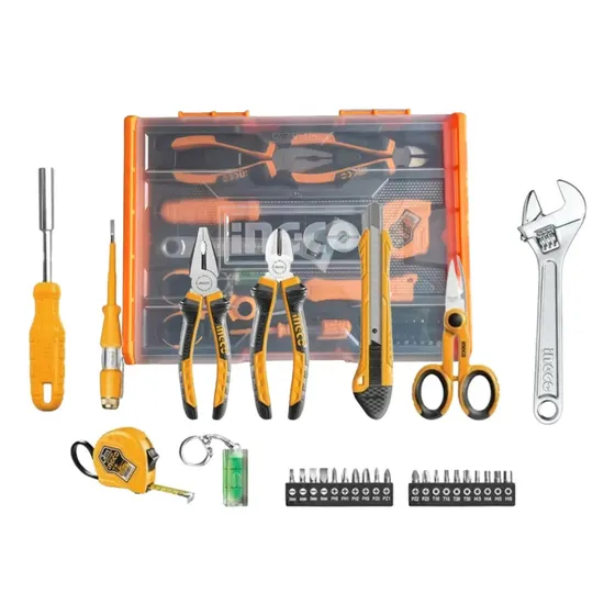 Set De 29 Herramientas Manuales Ingco + Caja Apilable