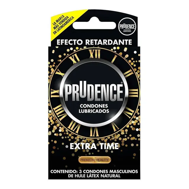 Condones de Látex Prudence Premium Extra Time 3 Condones