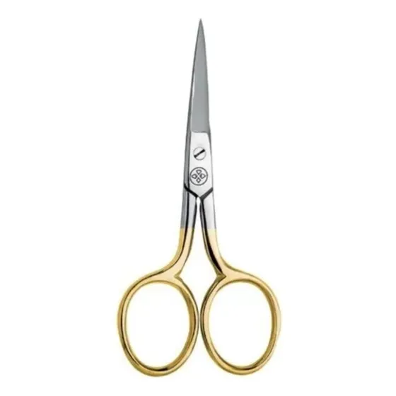 Tesoura Reta Para Unha 9cm Gold Mundial Bc-333 Corte Preciso