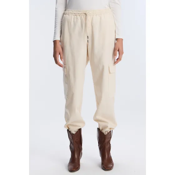 Pantalón Cargo Ancho Con Puños Y Bolsillos Mujer Portsaid
