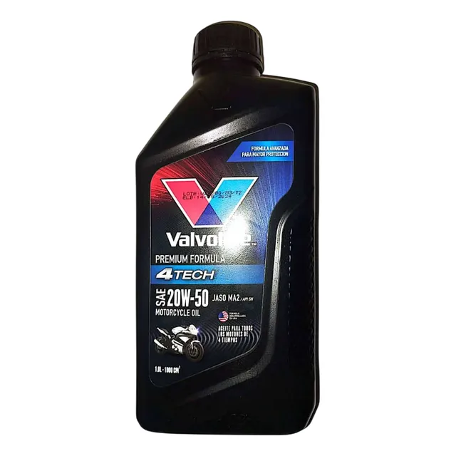 Aceite 20w50 Mineral 4t Para Moto Marca Valvoline