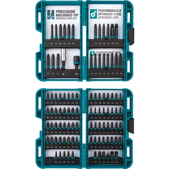 Conjunto De 100 Piezas Makita E-00038 Impactx Bits Para Tare