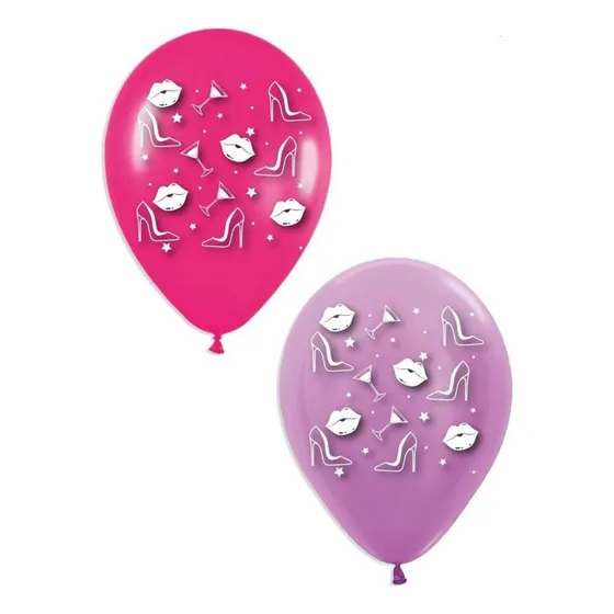 Globos Bombas Estampados X20u Dia De La Mujer Tacon