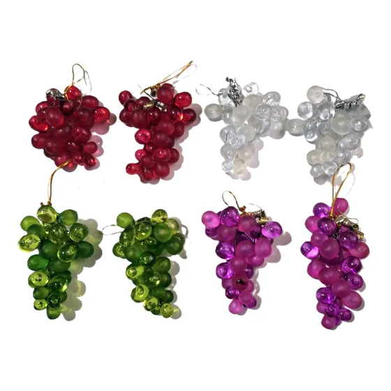 Racimos Uvas Artificiales Para Árbol De Navidad (usadas)