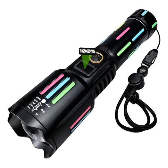 Lanterna Sabre De Luz Tática Militar Led Laser Zoom Potente