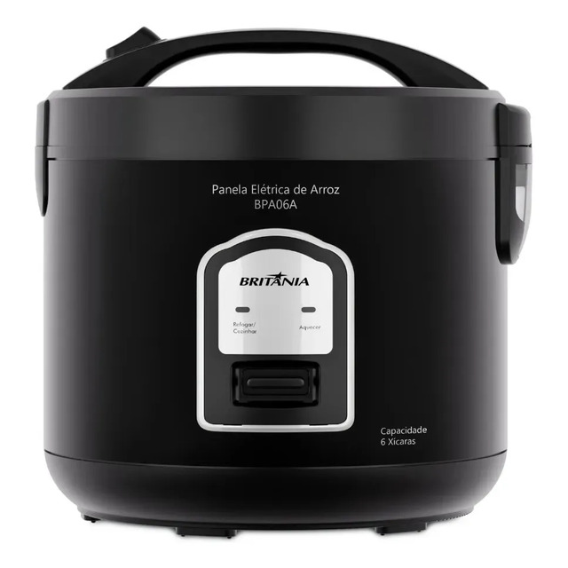 Panela De Arroz Britânia, Preta, 220v - Bpa06a Preto