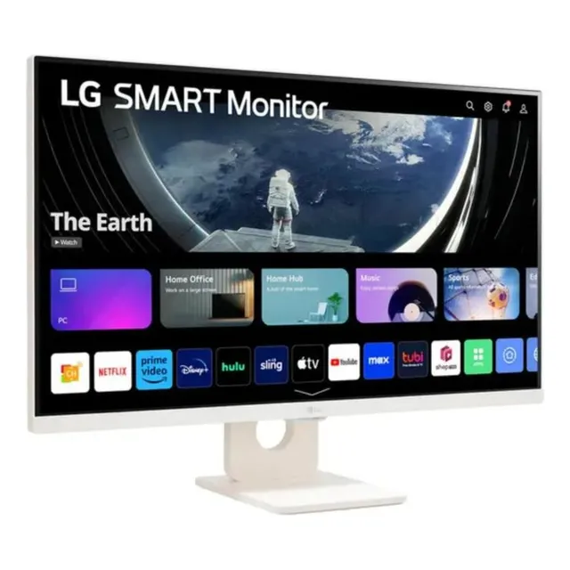 Monitor LG 27  Pulgadas 27sr50f Smart Tv Plano Fhd Blanco