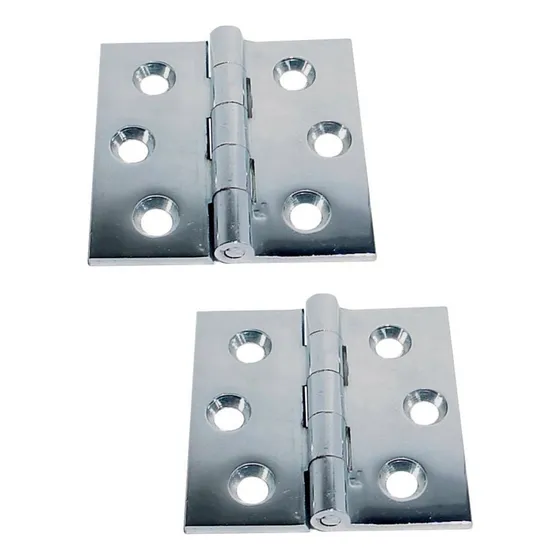 Laton Chapado Cromo Agua Blanca 6116bc Butt Hinge 2  X
