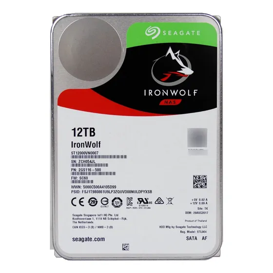 Disco Duro Hdd 12tb Seagate Ironwolf Red Nas