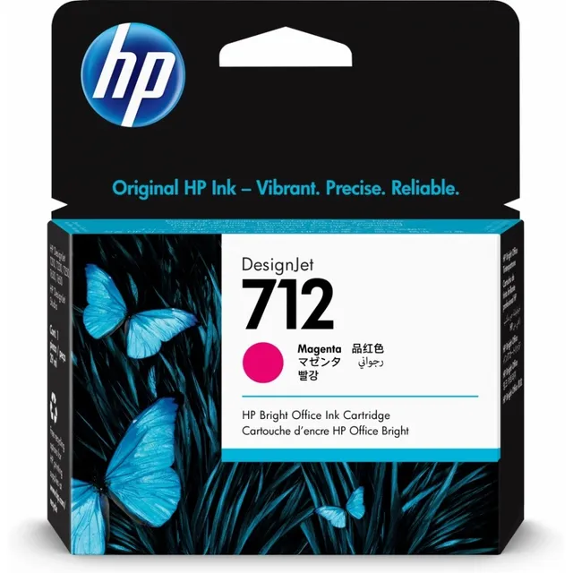 Tinta Hp Lf Designjet 712 3ed68a Color Magenta 29ml 1pza