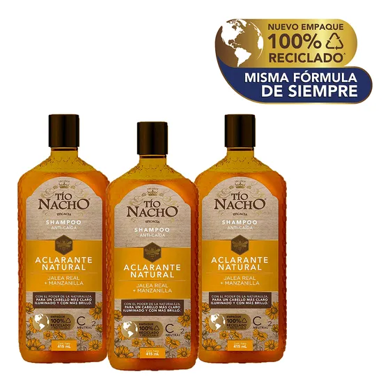 Tio Nacho Shampoo Aclarante 415 Ml X 3 U - mL a $31