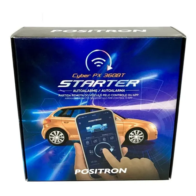 Alarme Automotivo Pósitron Cyber Px360 Bt  Sensor Presença.