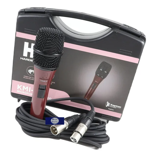 Microfono Alambrico Profesional Harden Kmi-11 Unidireccional Color Terracota