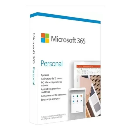Microsoft Office 365 Personal Licença 12 Meses Mídia Física 1 Usuário