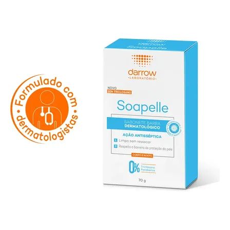 Sabonete Em Barra Darrow Soapelle Antisséptico 70g Unissex