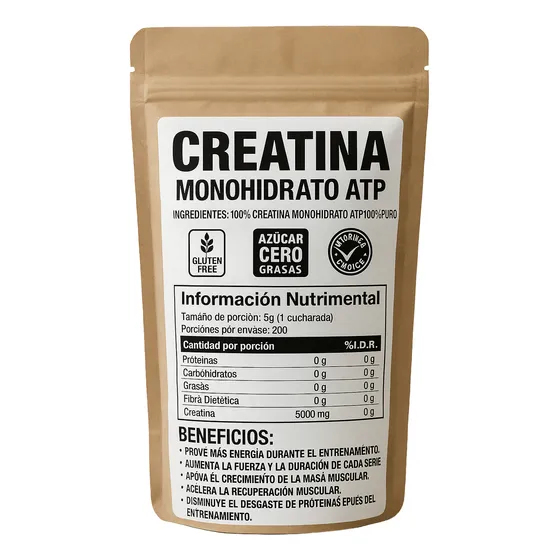 Creatina Monohidrato Atp 100% Pura Promoción 500 Gr