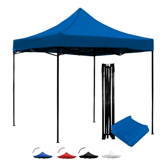 Carpa Toldo 3x3 Reforzado Plegable para Jardín Impermeable Color Azul | Cuotas sin interés