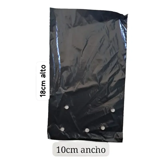 Bolsa Semillero Vivero 4x7pul (10cm Ancho X18cm Alto) 1000un