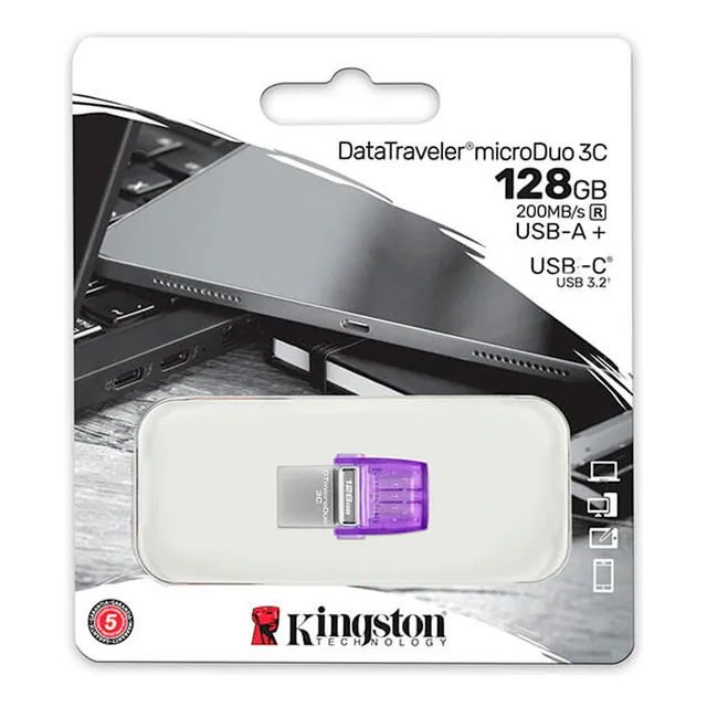 Memoria Usb Microduo 3c 128gb Datatraveler Dtduo3cg3/128gb
