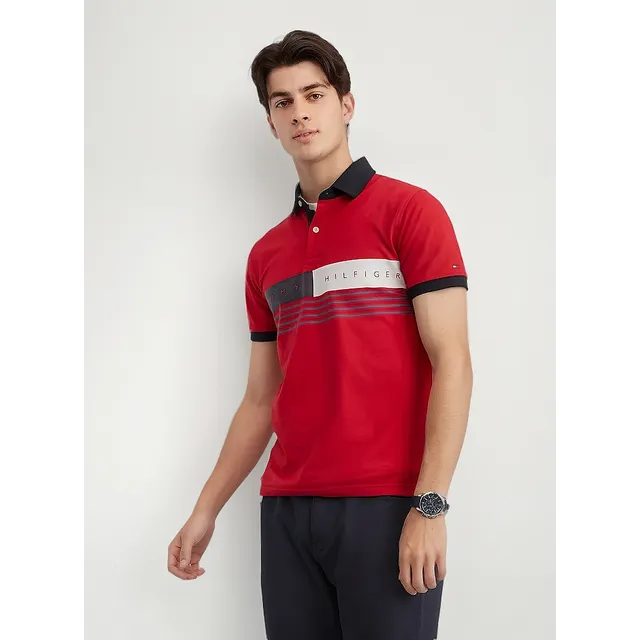 Remera Polo Tommy Hilfiger - 78j6995 - 3xl - Rojo