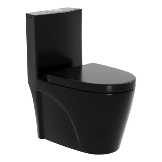 Wc Negro 2007n Descarga Al Piso 30 Cm Joytek