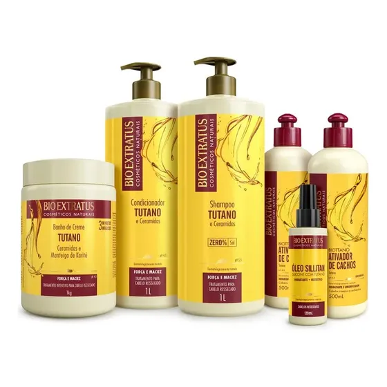 Kit Tutano Cabelos Cacheados E Crespos Bio Extratus