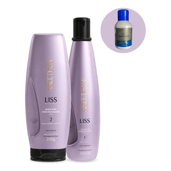 Kit Liss Aneethun Shampoo + Máscara Disciplinante