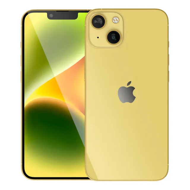 Apple Iphone 14 Plus 128 Gb Amarillo Reacondicionado Estética De 9 Batería De 80-90% Celular Grado A Esim Amarillo