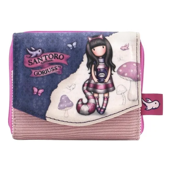 Cartera Corta Gorjuss Just One Second Color Violeta Oscuro