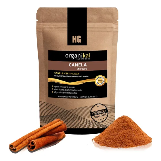 Canela En Polvo Organikal X50gr Premium Hgl