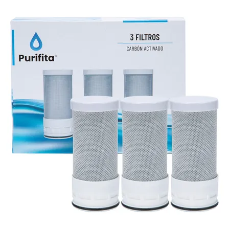 Filtros Repuesto Para Purificador De Agua Llave Purifita X3 Blanco