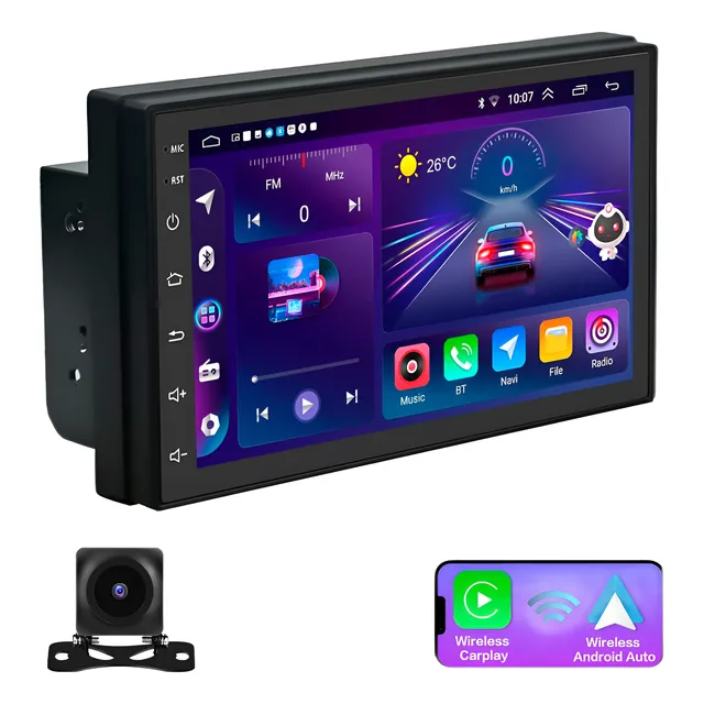 Radio Pantalla 7 Carplay Android Auto + Camara De Retroceso
