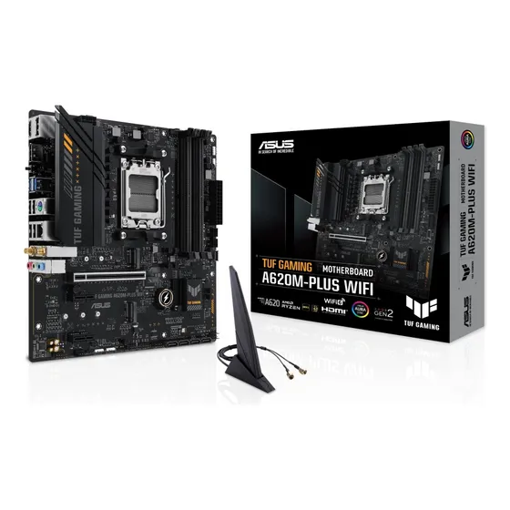 Motherboard A620m-plus Wifi Asus Tuf Ddr5 Gaming Amd Am5 Color Negro