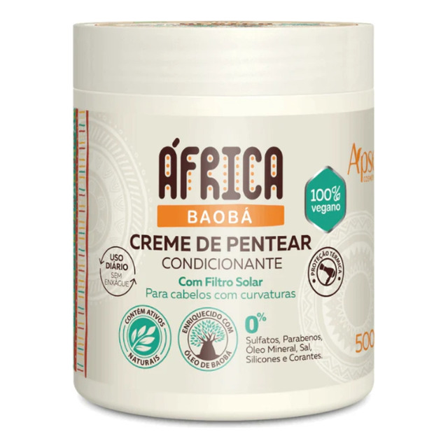 Creme De Pentear Condicionante Africa Baobá Apse 500g Creme De Pentear Condicionante Africa Baobá Apse 500g