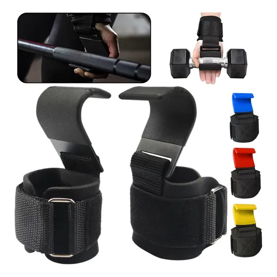 Strap Gancho Muñequera Gym Crossfit Pesas Deportiva Gimnasio