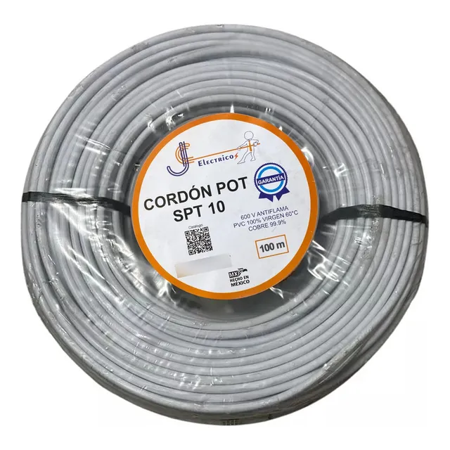 Cable Pot Duplex Calibre 10 100 Mts 100% Cobre Jc Electricos