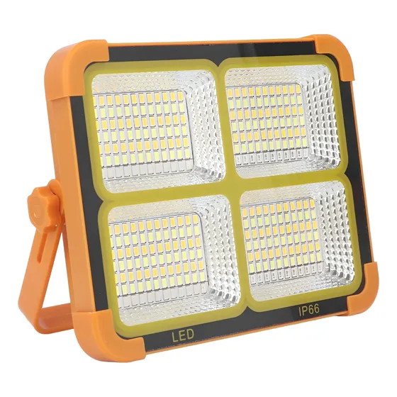 Reflector Led Lampara Solar Recargable Portatil 200w Ip66