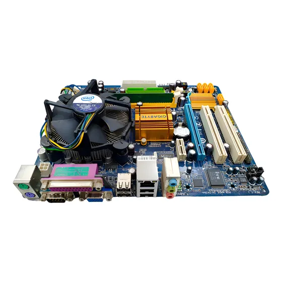Kit Placa Mãe 775 + Intel Celeron + Memória 2gb Ram + Cooler