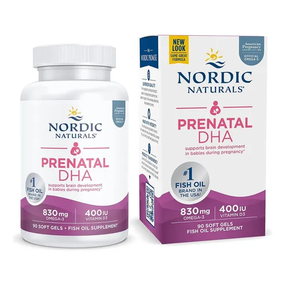 Nordic Naturals Prenatal Dha Omega-3 Vitamina D3 90 Cápsulas Sabor Sin Sabor