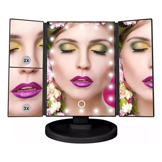 Maquillaje Espejo De Luxe / Luces Led  + Aumentos + Envio