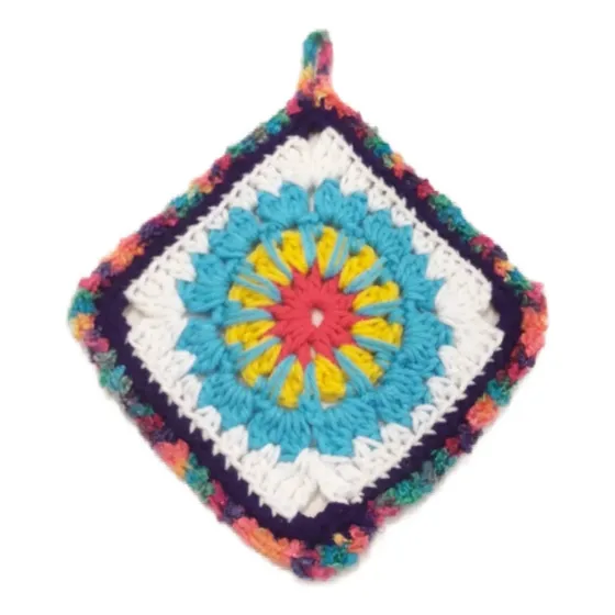 Agarradera, Posa Pava Tejida Al Crochetcolores 