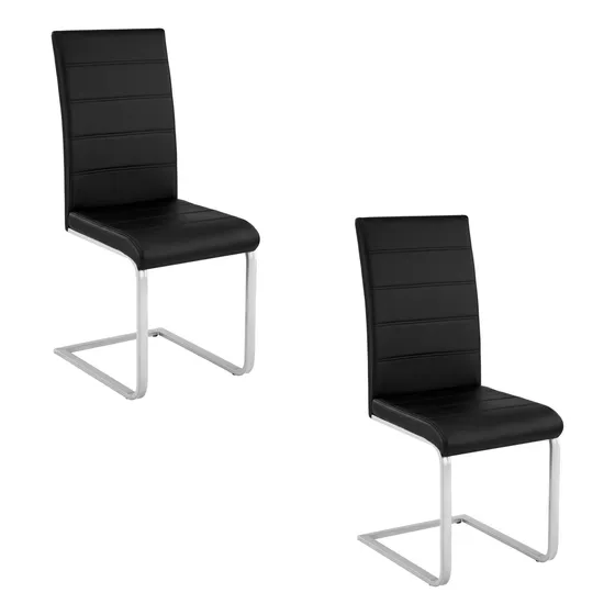 Silla Living Comedor Cocina Set X2 Tapizada Niviko Reforzada