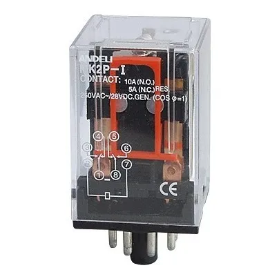 Rele Control 8 Pines 120vac Andeli Mk2p-i Con Base