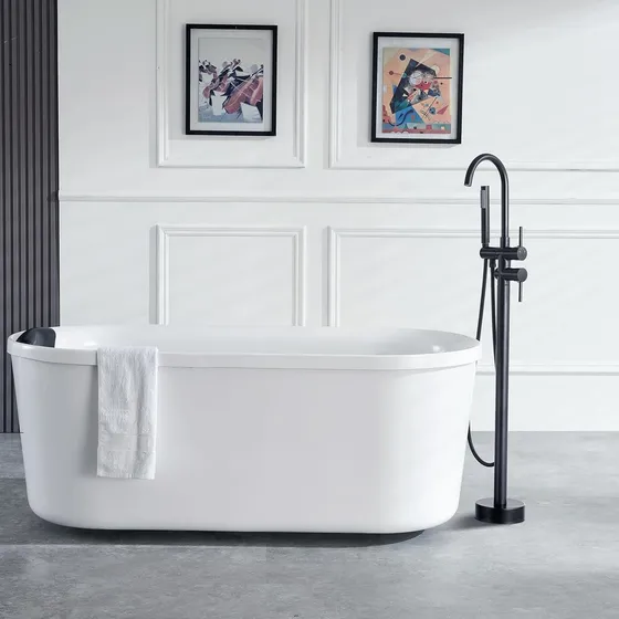 Csl Griferia Piso Jacuzzi Negro Mate